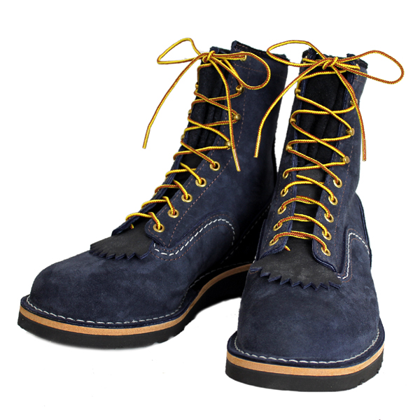 正規 Wescoウエスコ Jobmasterジョブマスター Navy Rough Out ネイビーラフアウト,  Semi Lace to Toe, 8height,#4014sole JM42
