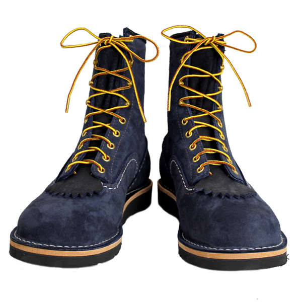 正規 Wescoウエスコ Jobmasterジョブマスター Navy Rough Out ネイビーラフアウト,  Semi Lace to Toe, 8height,#4014sole JM42