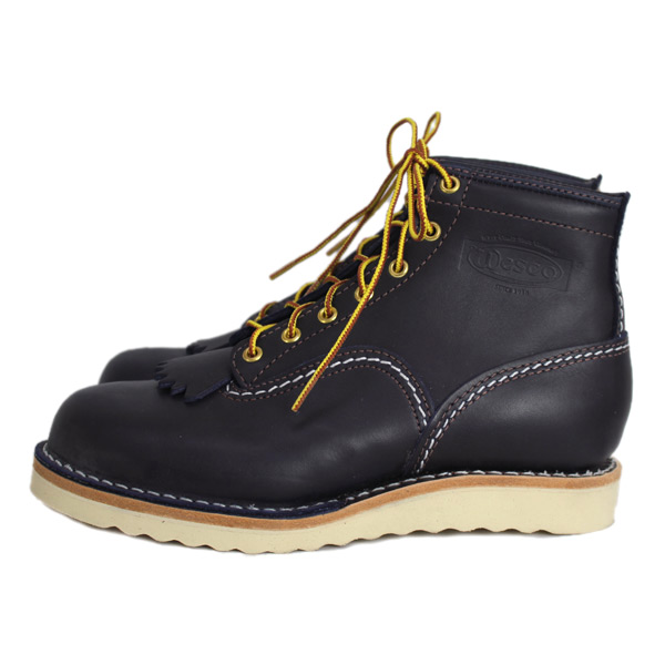 正規 Wescoウエスコ Jobmasterジョブマスター Navyネイビー Leather, Semi Lace to Toe, 6height,#1010sole JM44