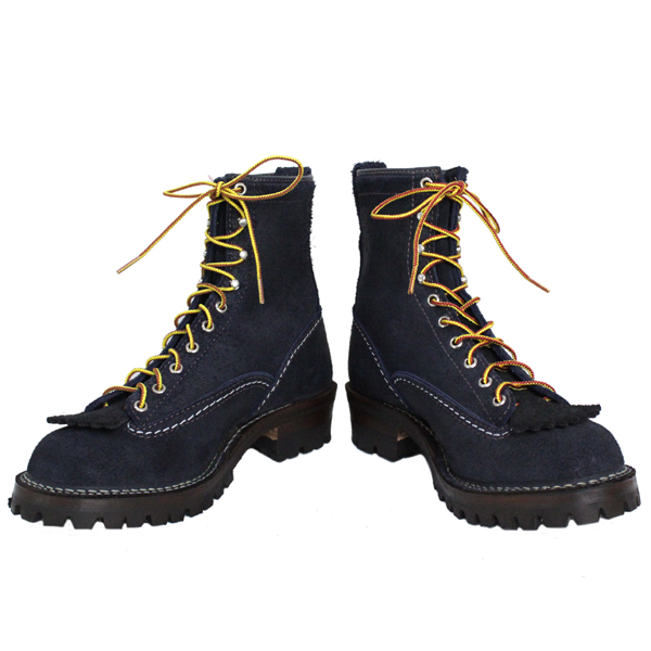 正規 Wescoウエスコ Jobmasterジョブマスター Navy Rough Out ネイビーラフアウト, Lace to Toe, 8height,#100sole JM46