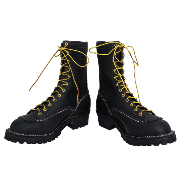 正規 Wescoウエスコ Jobmasterジョブマスター Black ブラック, Lace to Toe, 10height,#100sole JM47