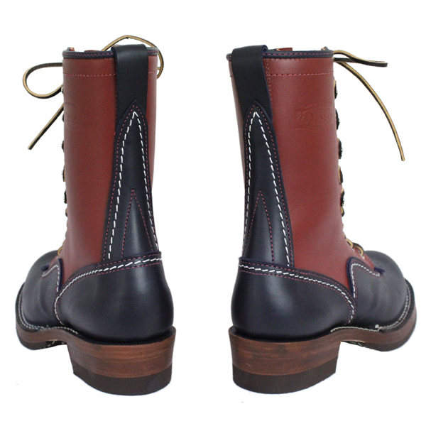 正規 Wescoウエスコ Jobmasterジョブマスター Navy & Redwood, Leather, 10height, Nickle Eyelet, Navy Top Facing, #705sole JM48