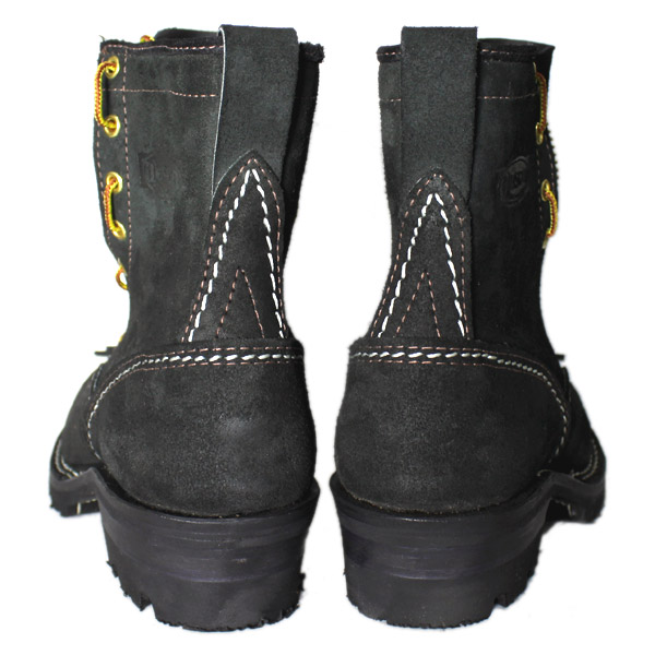 正規 Wescoウエスコ Jobmasterジョブマスター Black Rough Out ブラックラフアウト,Lace to Toe,8height,#100sole,Lace in Zipper JM49