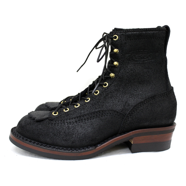 正規 Wescoウエスコ Jobmasterジョブマスター Black Rough Out，Lace to Toe，8height，#430 Sole，Boss Toe JM52