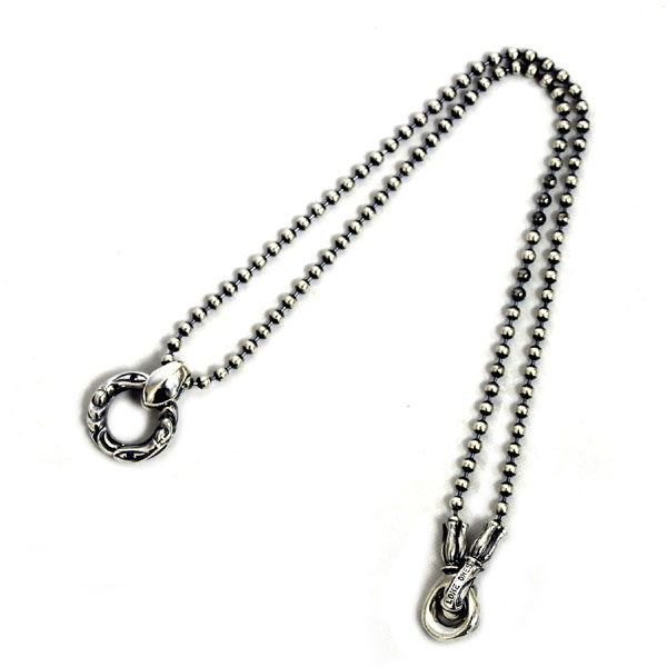 正規取扱 LONE ONES(ロンワンズ) LINKED CRANE RING with SAPPHIRE MF BALL CHAＩN M