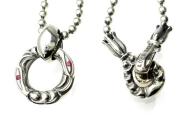 正規取扱LONE ONES　LINKED CRANE RINGwith RUBY &  MEDIUM MF BALL CHAIN(リンクド　クレーンリング ルビー M  MFボールチェーン)