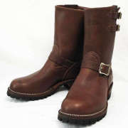 Wescoウエスコ　正規ディーラー Boss ボス Brown,9height,#100 sole,Two Straps,Brass Buckle,Brown Ink,エンジニアブーツ