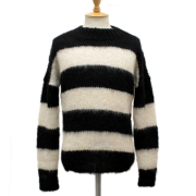 正規取扱店 SEDITIONARIES(セディショナリーズ) Mohair Jumper(モヘアジャンパー・モヘアセーター) ブラックxホワイト STM014