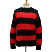 正規取扱店 SEDITIONARIES(セディショナリーズ) Mohair Jumper(モヘアジャンパー・モヘアセーター) ブラックxレッド STM015