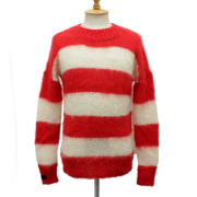 正規取扱店 SEDITIONARIES(セディショナリーズ) Mohair Jumper(モヘアジャンパー・モヘアセーター) レッドxホワイト STM016