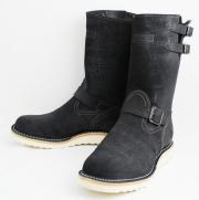 Wescoウエスコ　正規ディーラー Boss ボス Black Rough Out裏革,10height,Two Top Straps,#1010 sole,Black Roller Buckle  BS56