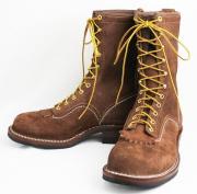 正規ディーラー Wescoウエスコ Jobmasterジョブマスター Brown RoughOutブラウンラフアウト,Semi Lace to Toe, 10height,#430sole JM32