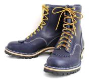 正規ディーラー Wescoウエスコ Jobmasterジョブマスター Navy ネイビー, Semi Lace to Toe, 8height,#100sole JM37