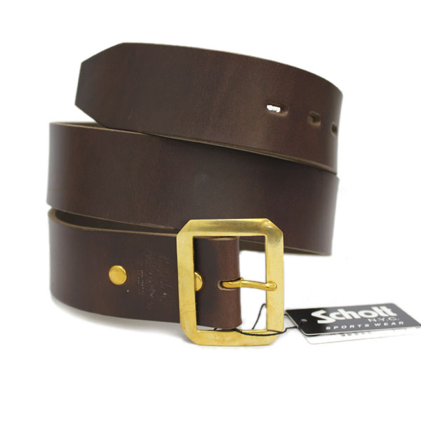 正規取扱店 SCHOTT(ショット) PERFECTO BELT(パーフェクトベルト) BROWN ブラウン