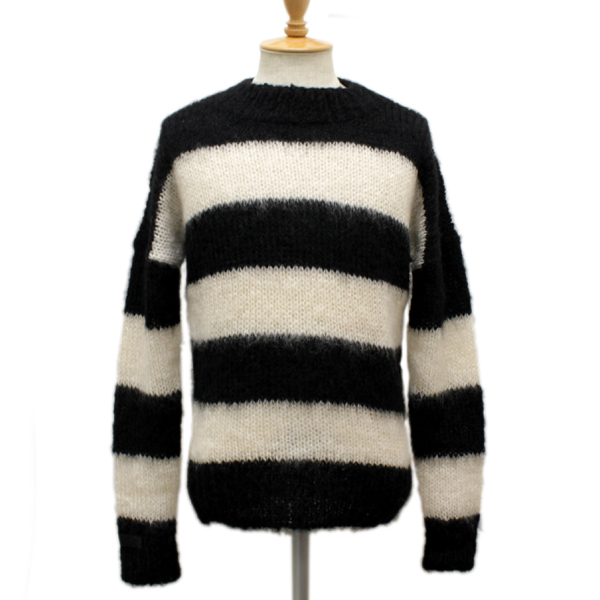 正規取扱店 SEDITIONARIES(セディショナリーズ) Mohair Jumper(モヘアジャンパー・モヘアセーター) ブラックxホワイト STM014