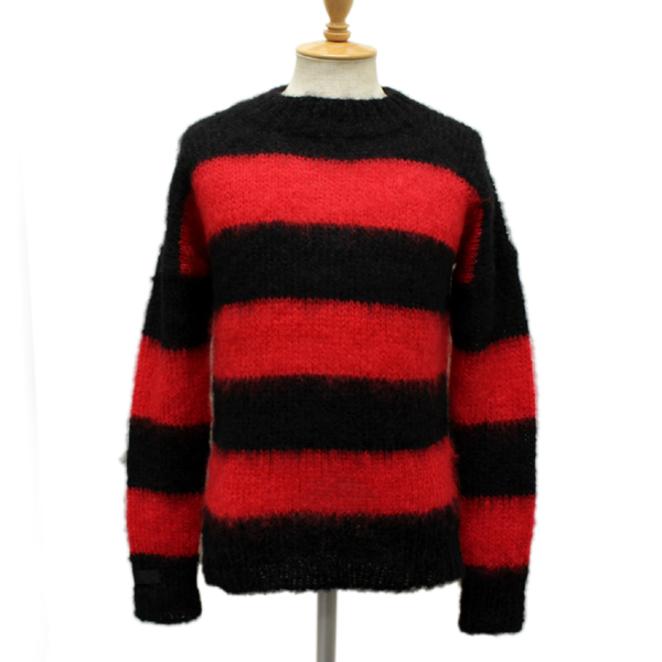 正規取扱店 SEDITIONARIES(セディショナリーズ) Mohair Jumper(モヘアジャンパー・モヘアセーター) ブラックxレッド STM015