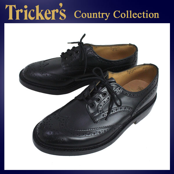 正規代理店 Tricker's トリッカーズ COUNTRY BOURTON(カントリーバーン) BLACK BOX CALF ブラックボックスカーフ