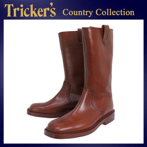 正規取扱店 Tricker's トリッカーズ 6672M COUNTRY HIGH WEG BROGUN(カントリーハイウェッジブローグ) マロンアンティーク TK008