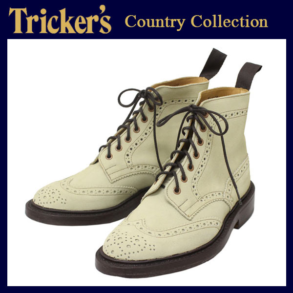 正規取扱店 Tricker's トリッカーズ 2508M COUNTRY BROGUE(カントリーブローグ) ダブルレザーソール オートミールレペロスエード TK014