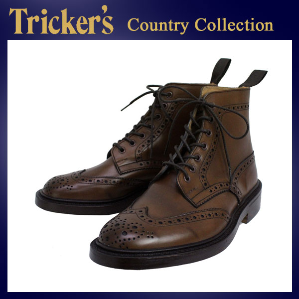 正規取扱店 Tricker's トリッカーズ 2508M COUNTRY BROGUE(カントリーブローグ) ダブルレザーソール コーヒーバーニッシュ TK017