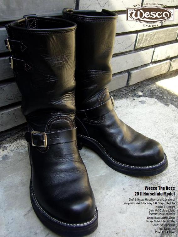 限定 Wescoウエスコ 正規ディーラー The Boss 2011 Horsehide Model ホースハイドモデル
