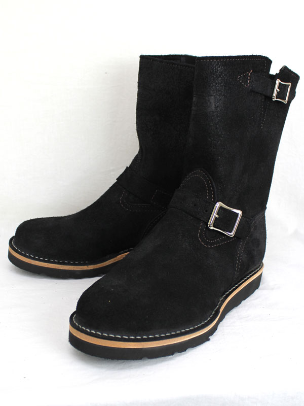 Wescoウエスコ　正規ディーラー Boss ボス Black Roughout黒裏革, 9height, #4014sole, Nickle Buckle BS62