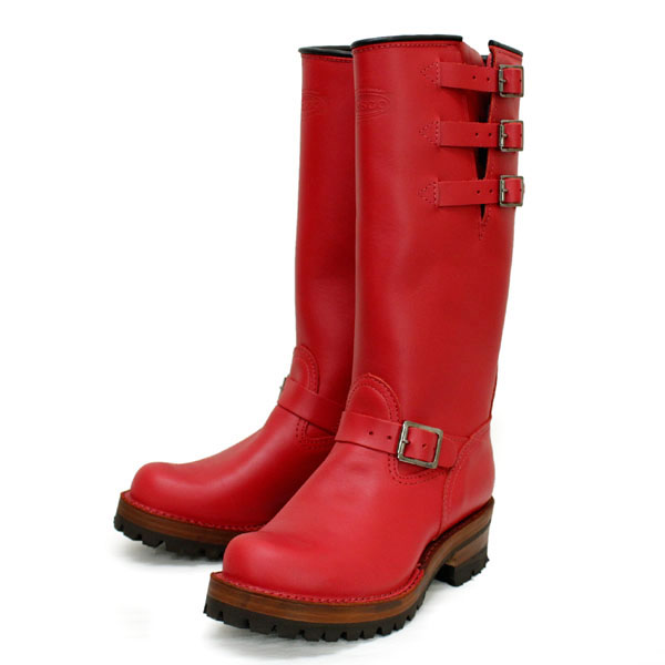 Wescoウエスコ 正規ディーラー Boss ボス Red Leather,14height,#100Fsole,Black Bucles BS74