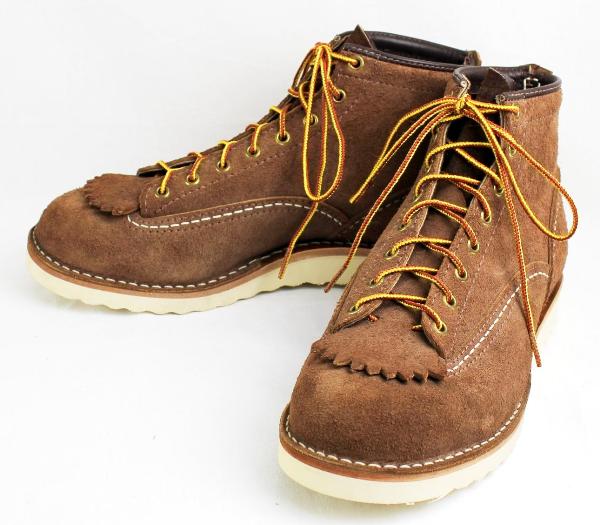 Wescoウエスコ　正規ディーラー Jobmasterジョブマスター Brown ブラウン, All Rough Out, Lace to Toe, 6height, #1010 sole JM27