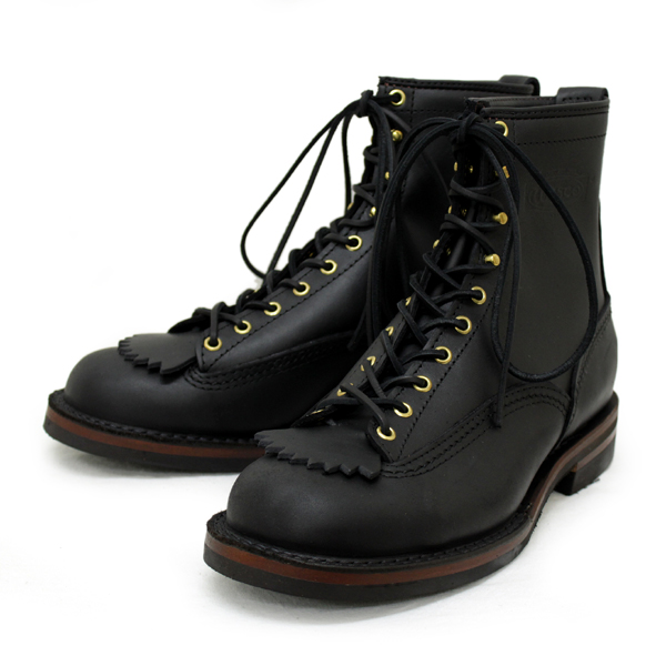 正規 Wescoウエスコ Jobmasterジョブマスター Black，Lace to Toe，8height，#430 Sole，Boss Toe JM53