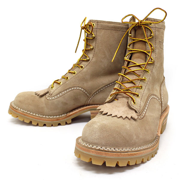正規 Wescoウエスコ Jobmasterジョブマスター Burlap Leather，Semi Lace to Toe，8height，#100HoneySole，Boss Toe JM58
