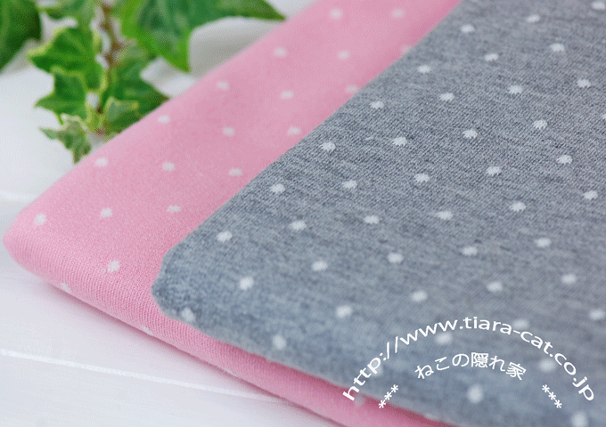 ぷち水玉JQ　ミニ裏毛