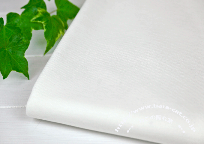 オーガニック　オフ白　ミニ裏毛