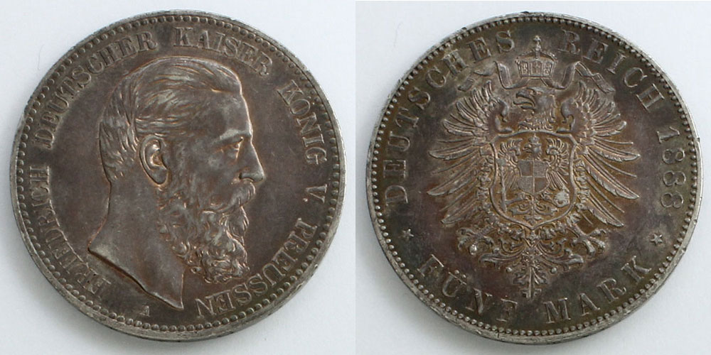1870年 ドイツ　プロイセン王国ウィルヘルム1世Vereinsthaler銀貨 1870年 ドイツ プロイセン王国ウィルヘルム1世Vereinsthaler銀貨