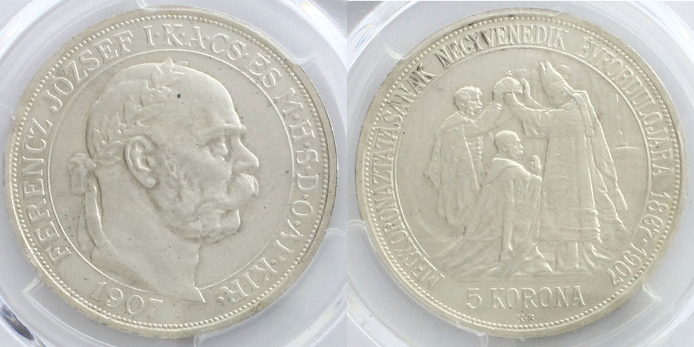 Öオーストリア帝国＊フランツヨーゼフ１世在位６０年記念銀貨ＴＯＰ（実物） Öオーストリア帝国＊フランツヨーゼフ1世在位60年記念銀貨