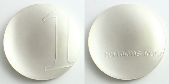 スタルク UN ULTIME FRANC 2001 最後の1フラン銀貨 新品 1 franc 2001 - The Last Franc, France - uCoin.net