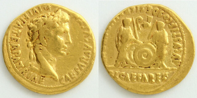 ローマ帝国 初代皇帝 アウグストゥス アス銅貨 古代  コインで語る古代史 第4章4ローマ帝国建国・初代皇帝アウグストゥスの