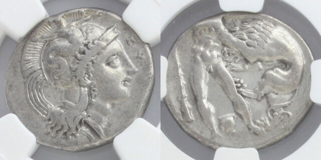 アテナ神／ヘラクレスとネメアのライオン