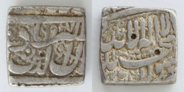 インド ムガール帝国 1588-1589 ルピー銀貨