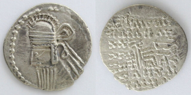 パルティア王国 ドラクマ銀貨 ヴォロガセス4世