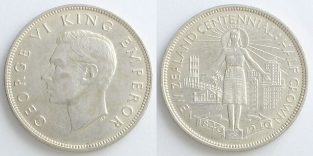 ニュージーランド-New Zealand. 未使用. UNC. Silver. クラウン