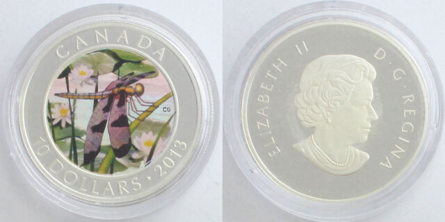 【約64g】カナダ他銀貨まとめ カナダ 2013 10ドル銀貨 トンボ