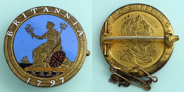イギリス 2ペンス銅貨（車輪銭）ジョージ3世/ブリタニア（1797年