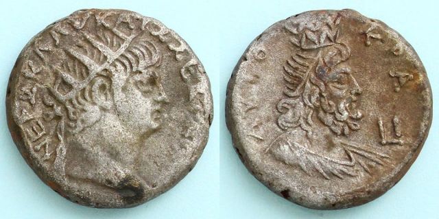 古代ローマ帝国　ネロ帝　テトラドラクマ銀貨‼︎/ギリシャ　デナリウス ネロ帝/セラピス神