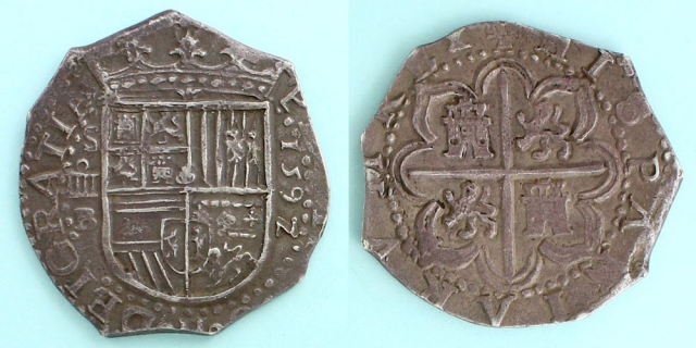 スペイン1738年フェリペ V 1 レアル (マドリード)銀貨 スペイン1738年フェリペ V 1 レアル (マドリード)銀貨