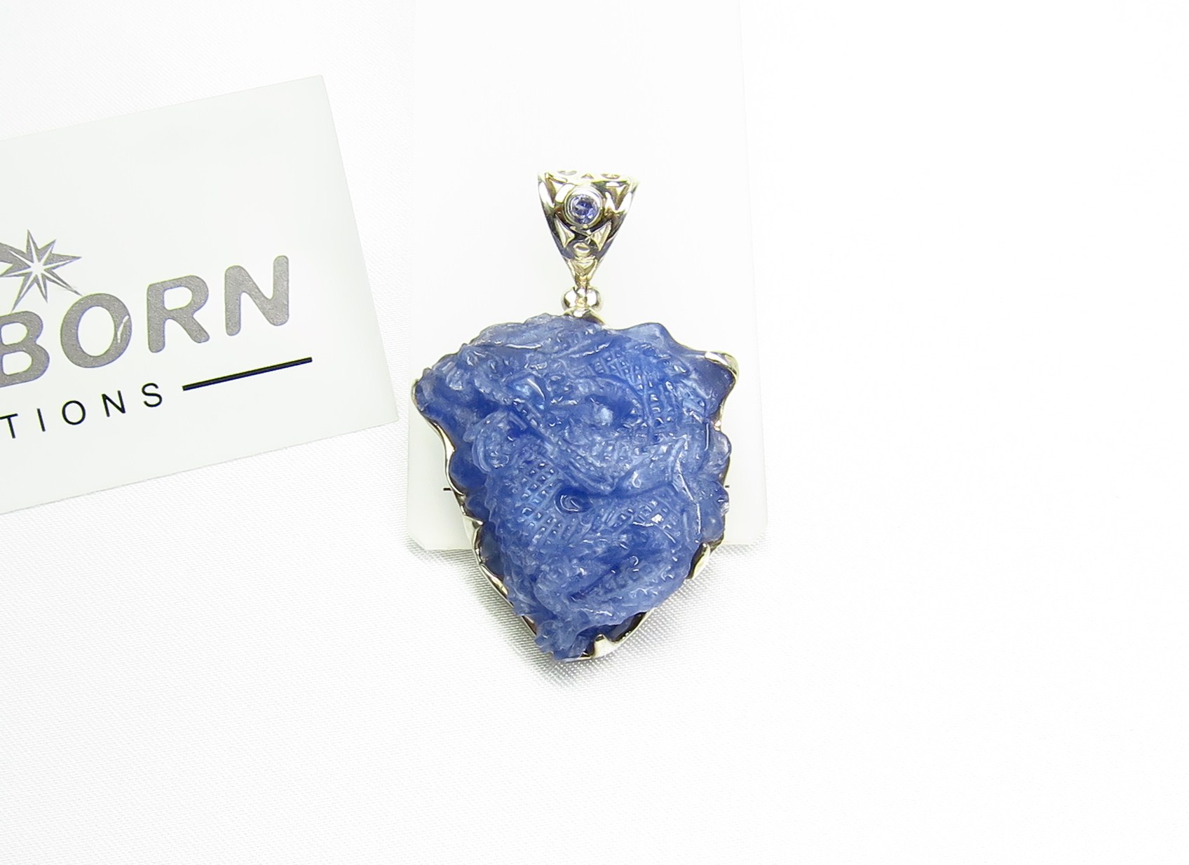 高品質　タンザナイト　彫り　鳳凰　ペントップ STPT017 【Starborn jewelry】 ☆スターボーン