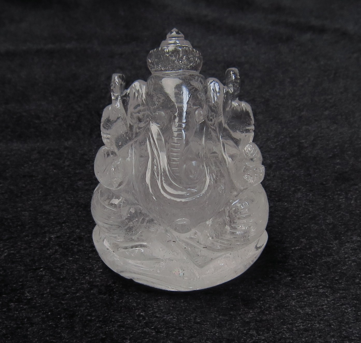 【高品質】　ヒマラヤ水晶　ガネーシャ GN004 【稀少】 ガネーシャ（ガネーシュヒマール産ヒマラヤ水晶） 214g