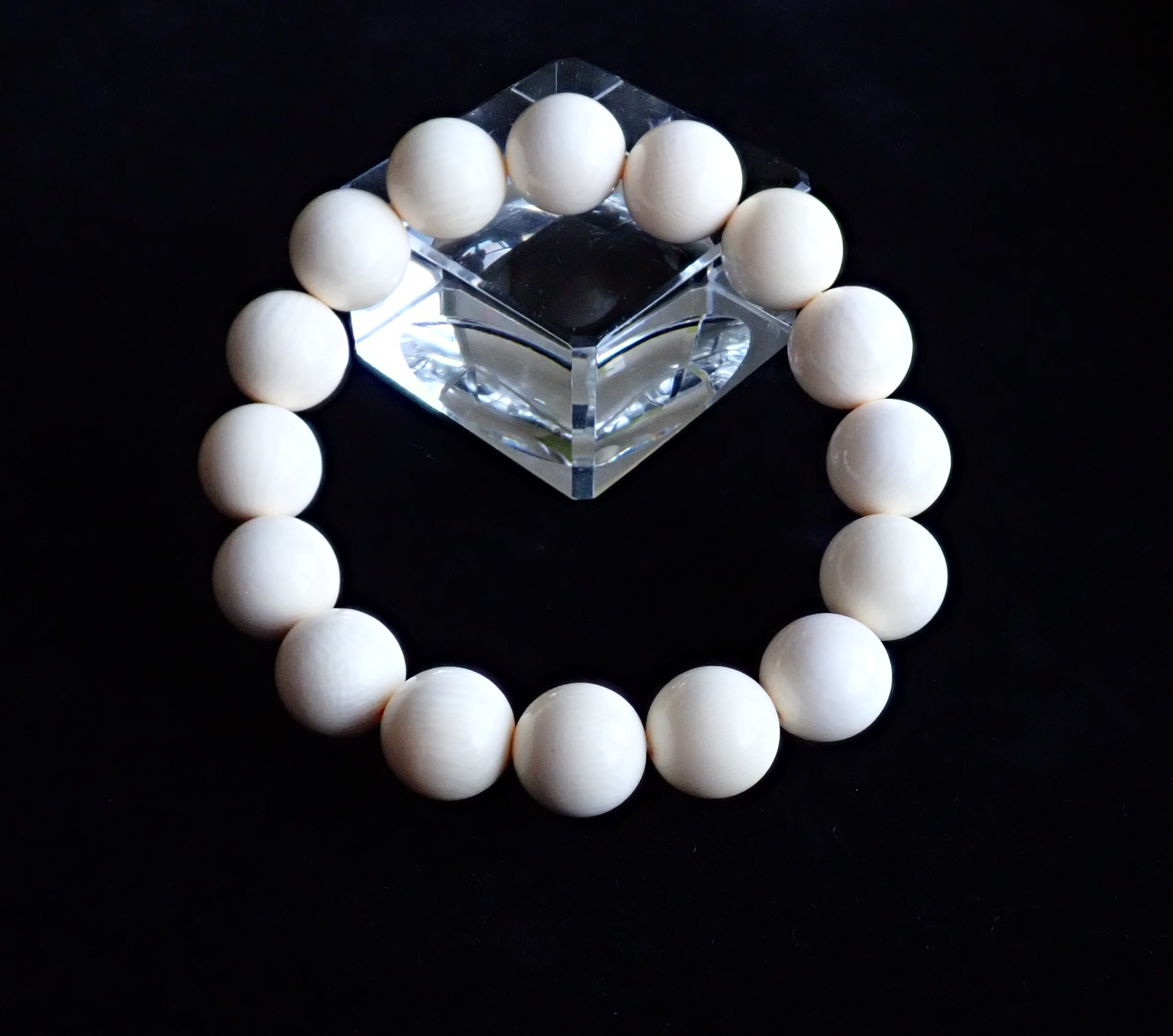 マンモス牙　ビーズ　合法象牙　最終価額 MJ0017 【限定価格】 ☆当店初入荷☆ マンモス 牙（マンモス