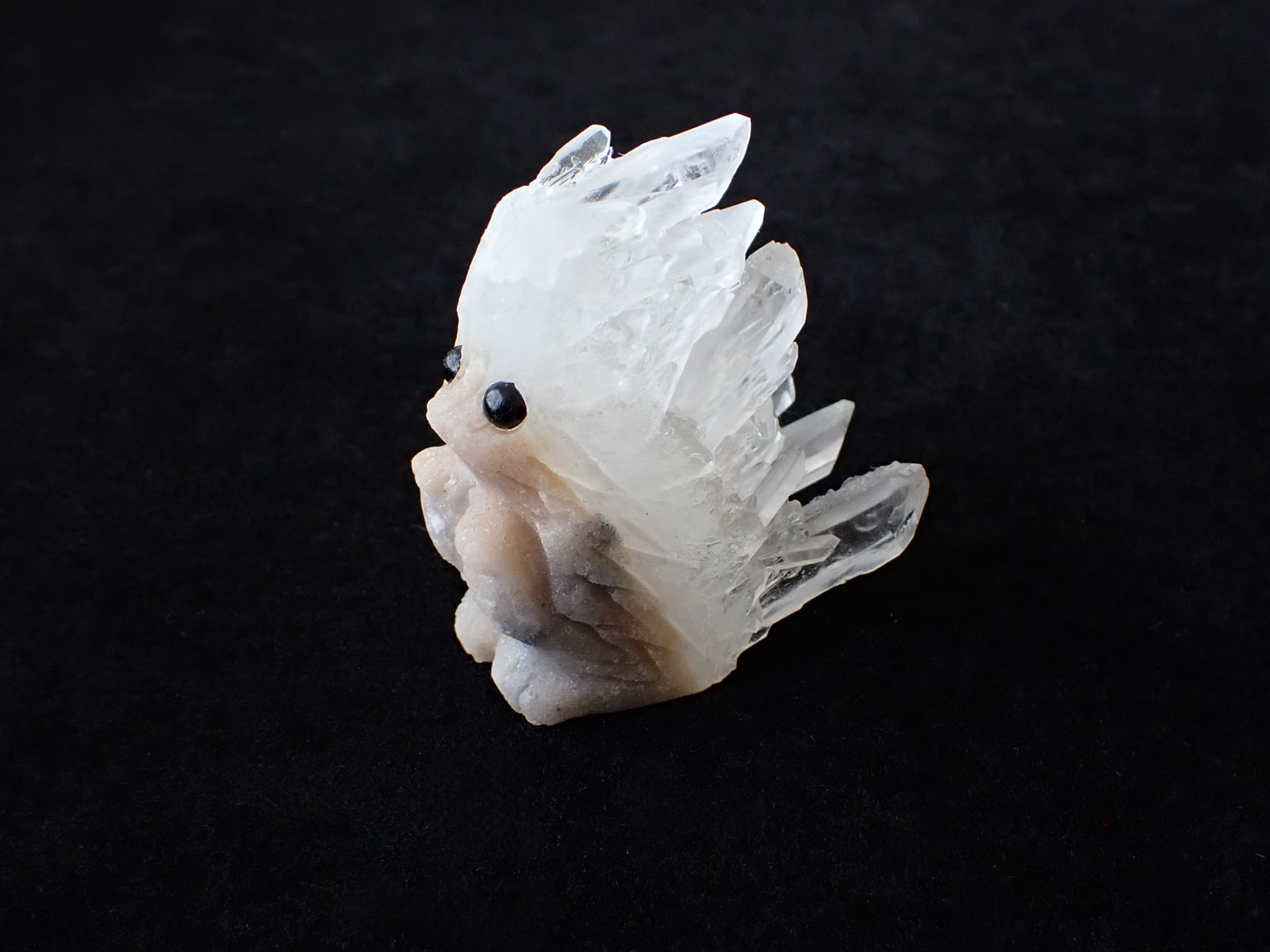 ハリネズミ水晶クラスター