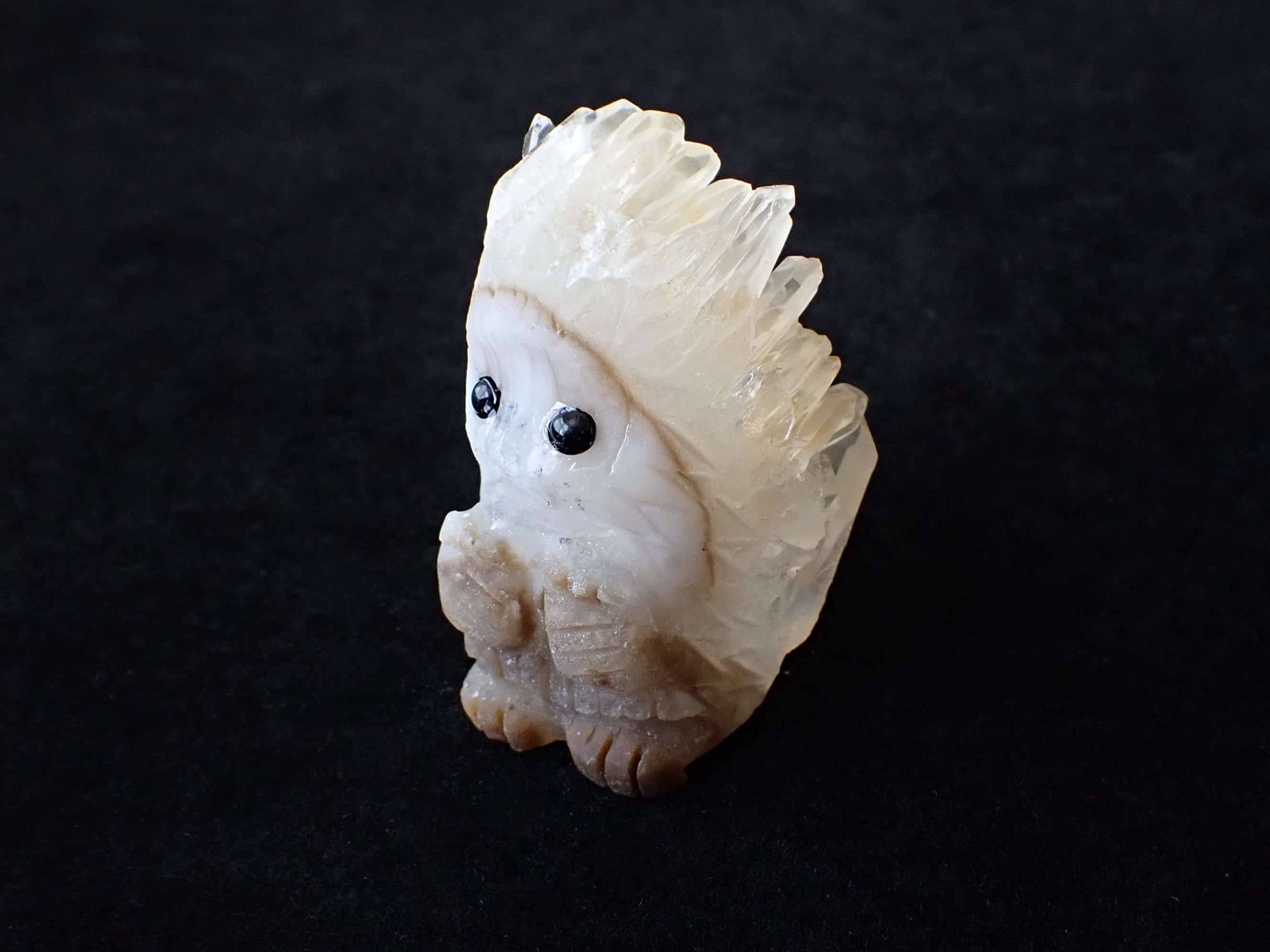 ハリネズミ水晶クラスター