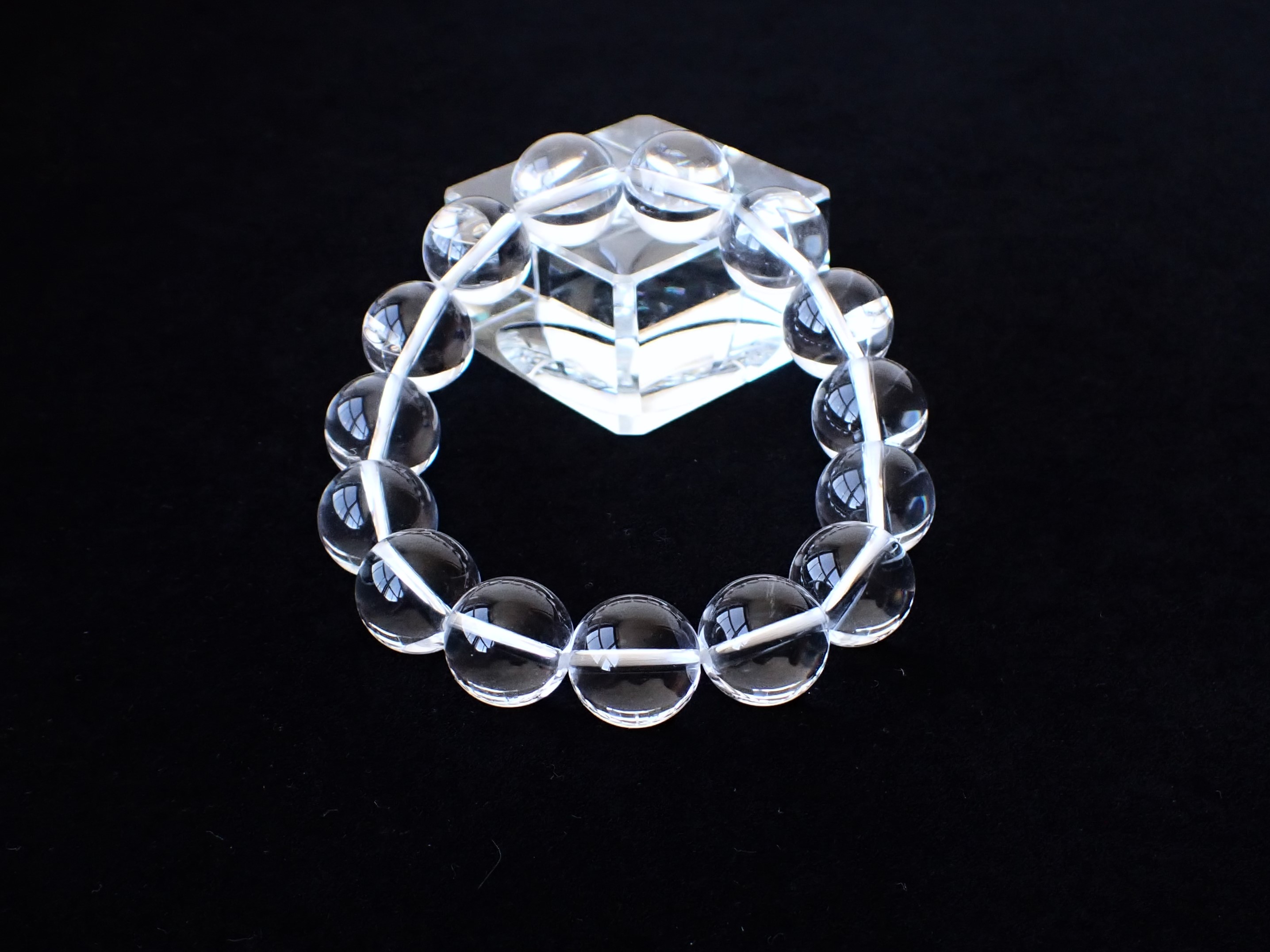 水晶ブレスレット宝石鑑別書付き